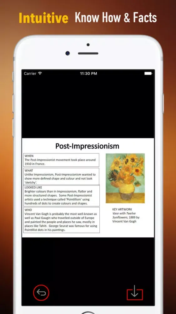 Capturas de tela do Art History Study Guide|Glossary and Cheatsheet