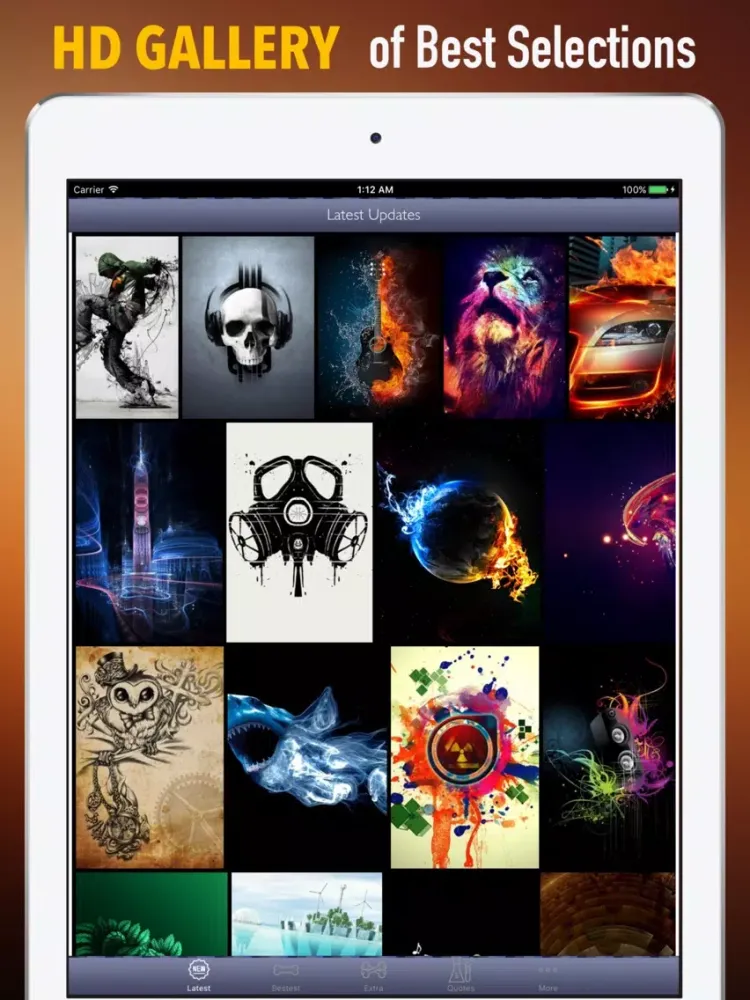 تصاویر Cool Designs Wallpapers HD: Quotes with Pictures iPad 