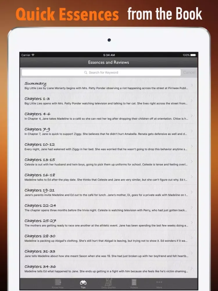 Quick Wisdom from Big Little Lies-Practical Guide iPad  স্ক্রিনশট