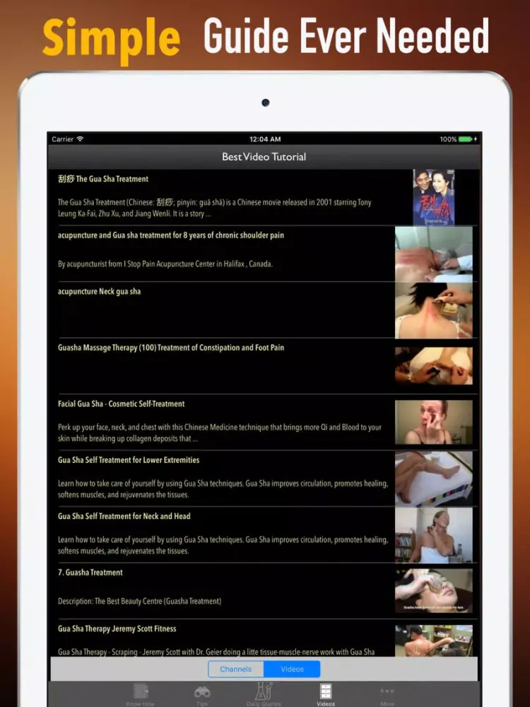 Gua Sha 101-Traditional Technique Modern Practice iPad 應用截圖