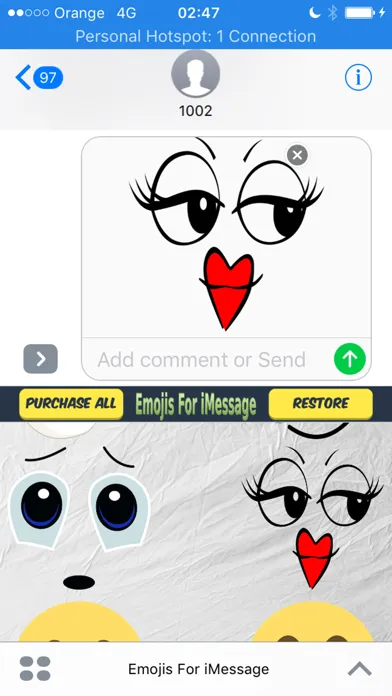 Capturas de pantalla de Emojis For iMessage