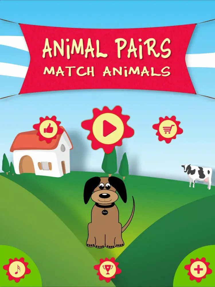 Animal Pairs - Match Animals iPad Screenshots
