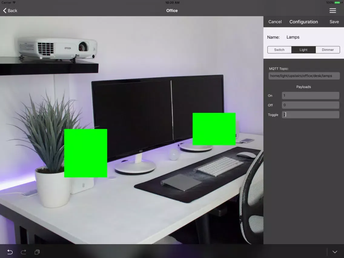 تصاویر iHomeTouch for X10 and MQTT iPad 