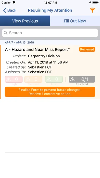 Captures d'écran de mySafetyApp