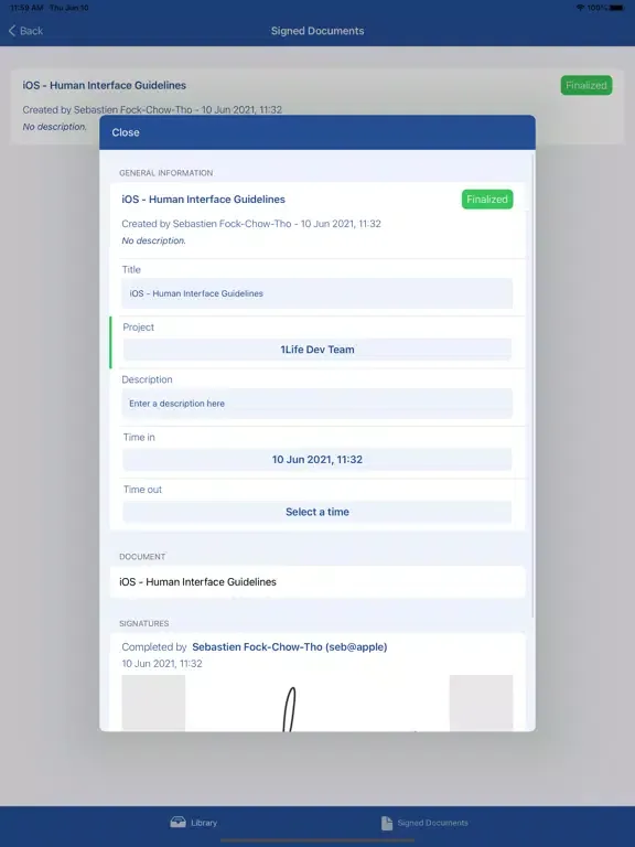 Capturas de tela do 1Life - Contractors iPad 