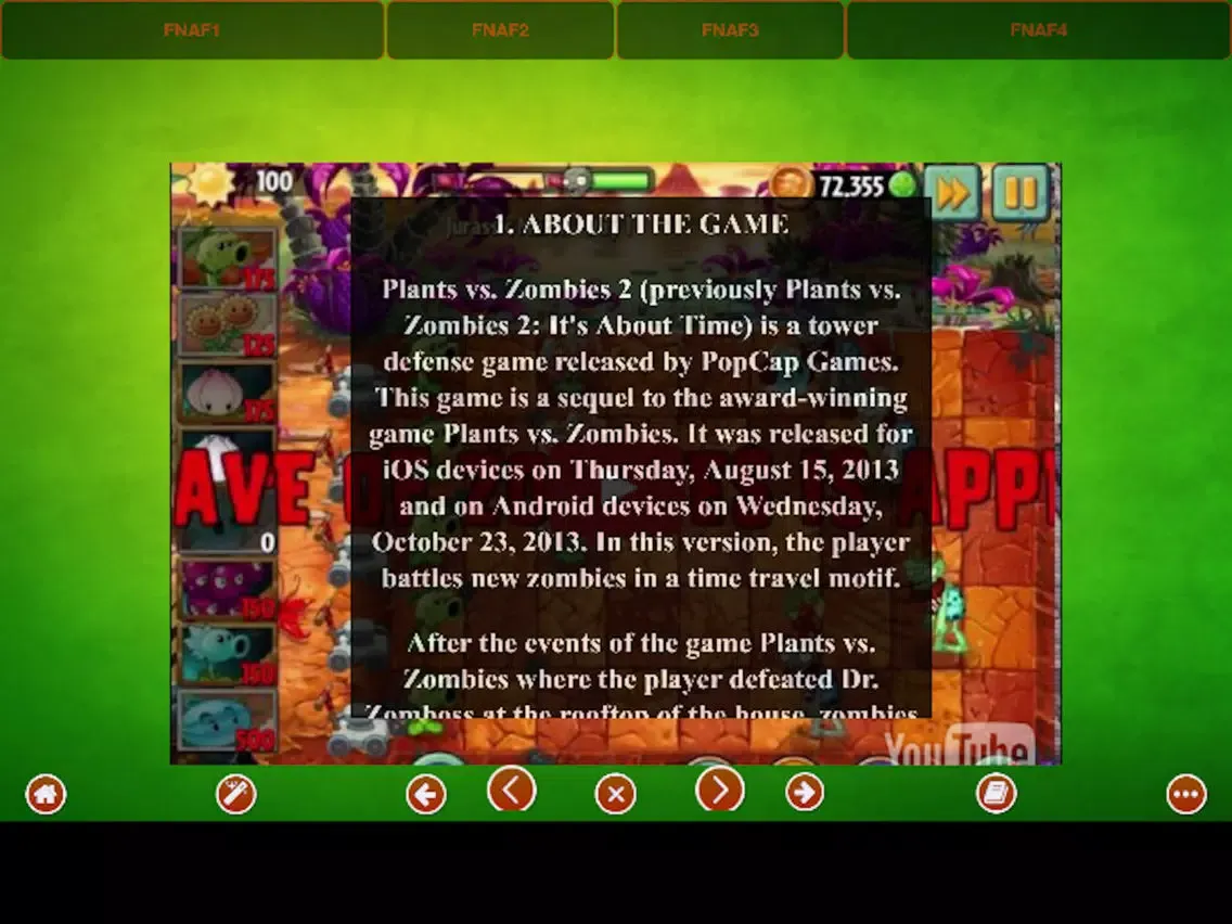 Captures d'écran de Best Cheats For Plants vs. Zombies 2 Pro iPad 