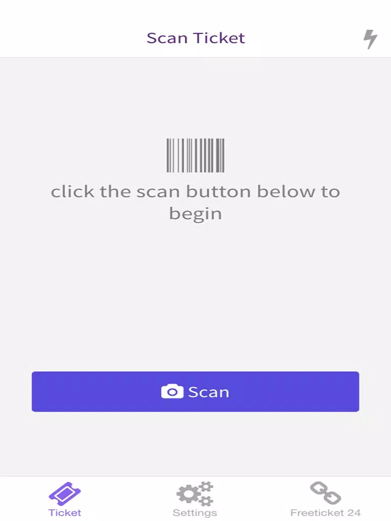 Tangkapan layar iScanTicket V2 iPad 