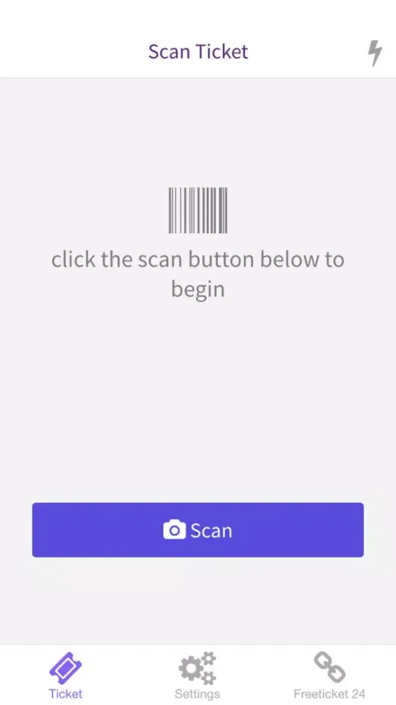 ภาพหน้าจอของ iScanTicket V2