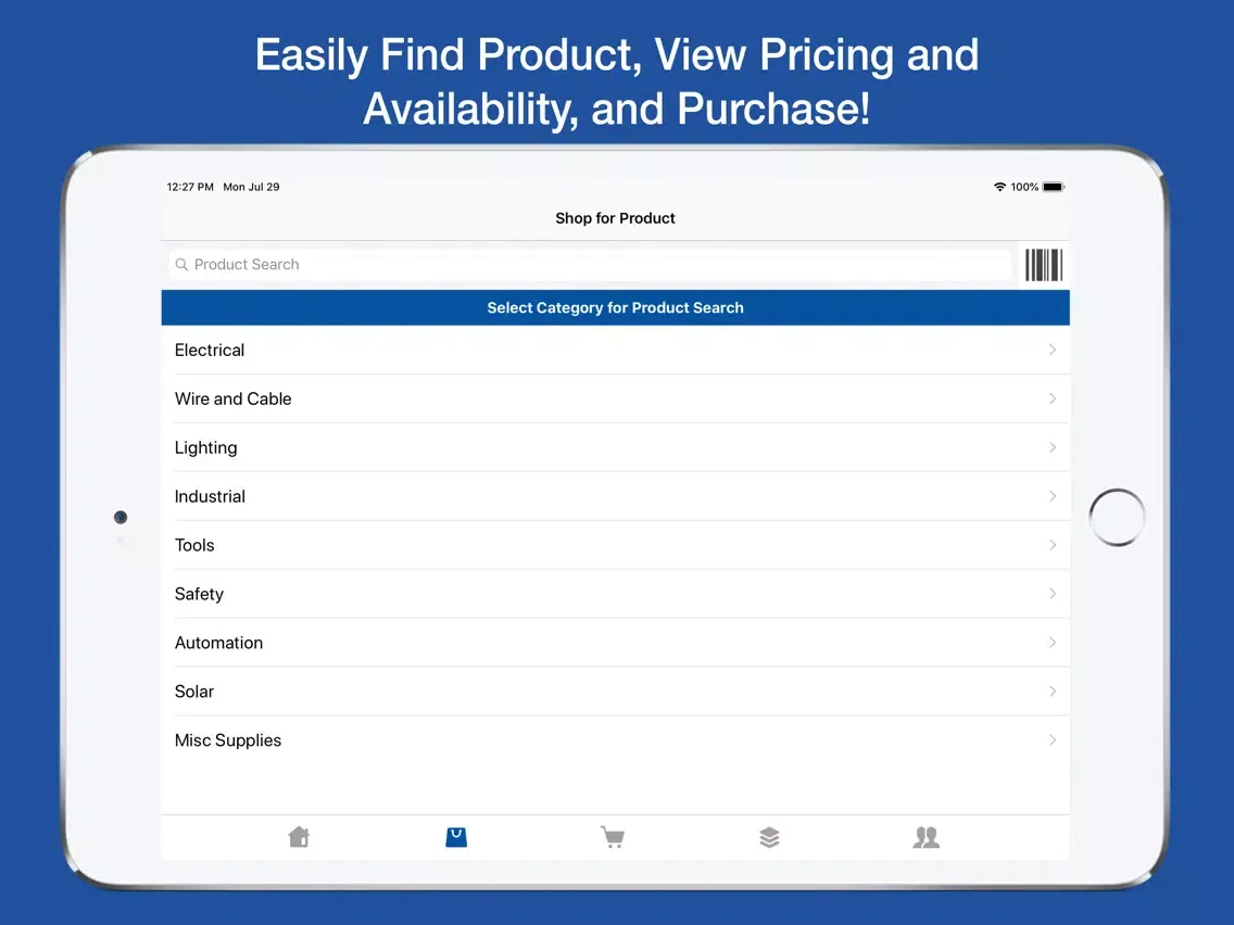 Ảnh chụp màn hình của OneSource Distributors iPad 