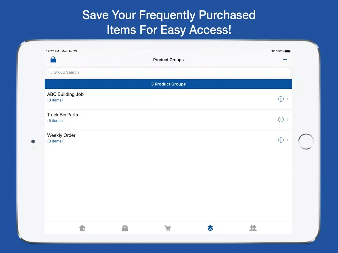 Ảnh chụp màn hình của OneSource Distributors iPad 