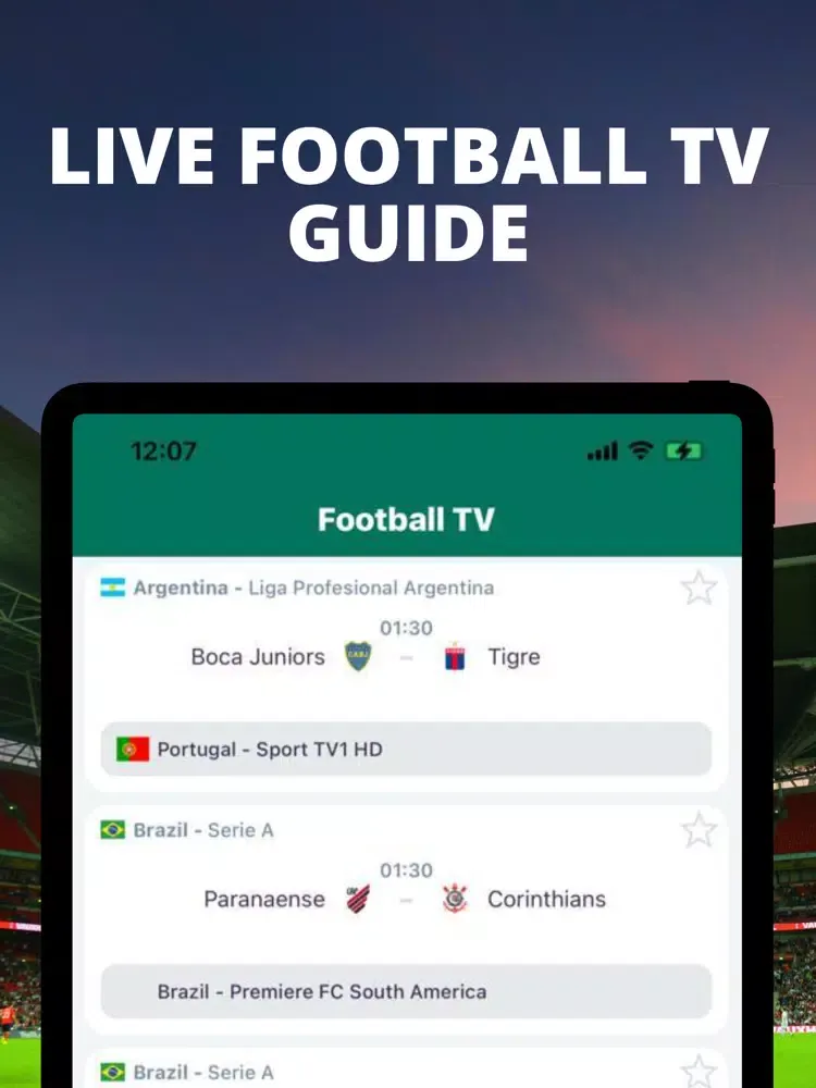 1X Live Football TV Fixtures iPad  Ekran Görüntüleri