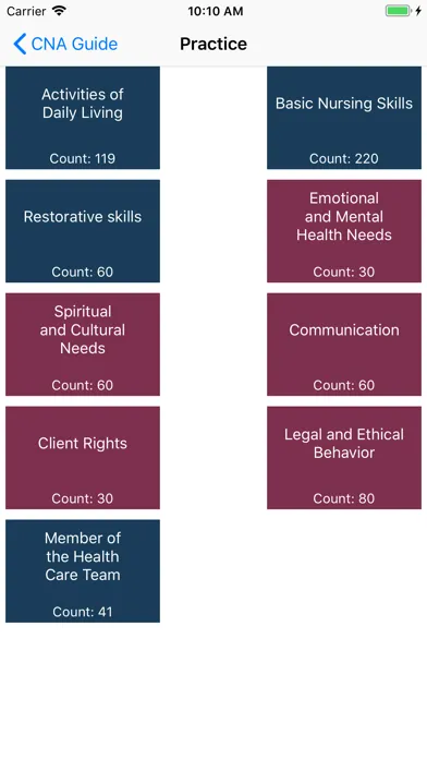 CNA Nursing Assistant Exam 18 Screenshots