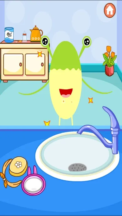Capturas de tela do Mr. J likes to brush his teeth