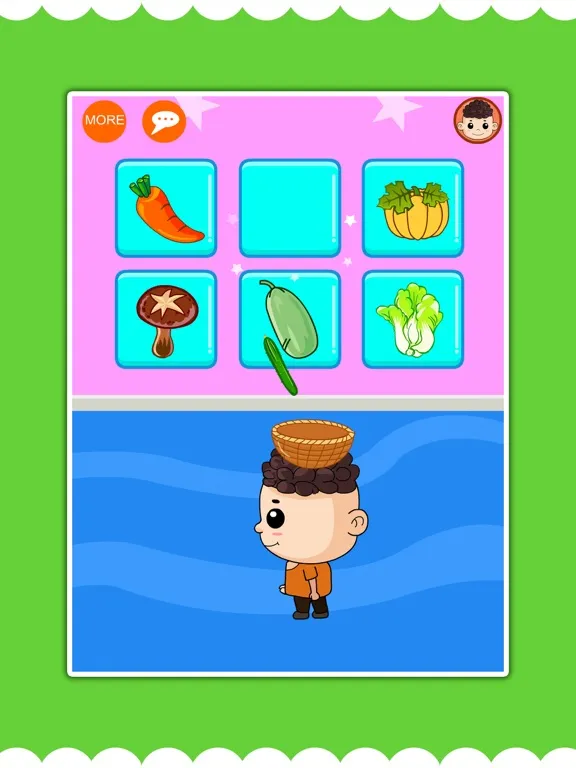 Ảnh chụp màn hình của 乐乐认蔬菜-认知大全智力游戏 iPad 