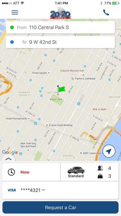 20-20 Car Service Screenshots