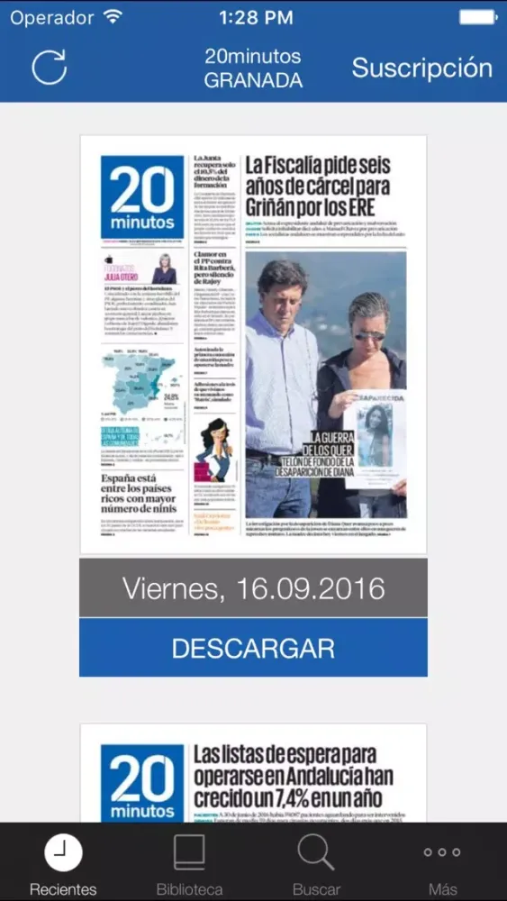 20minutos Ed. Impresa Granada应用截图