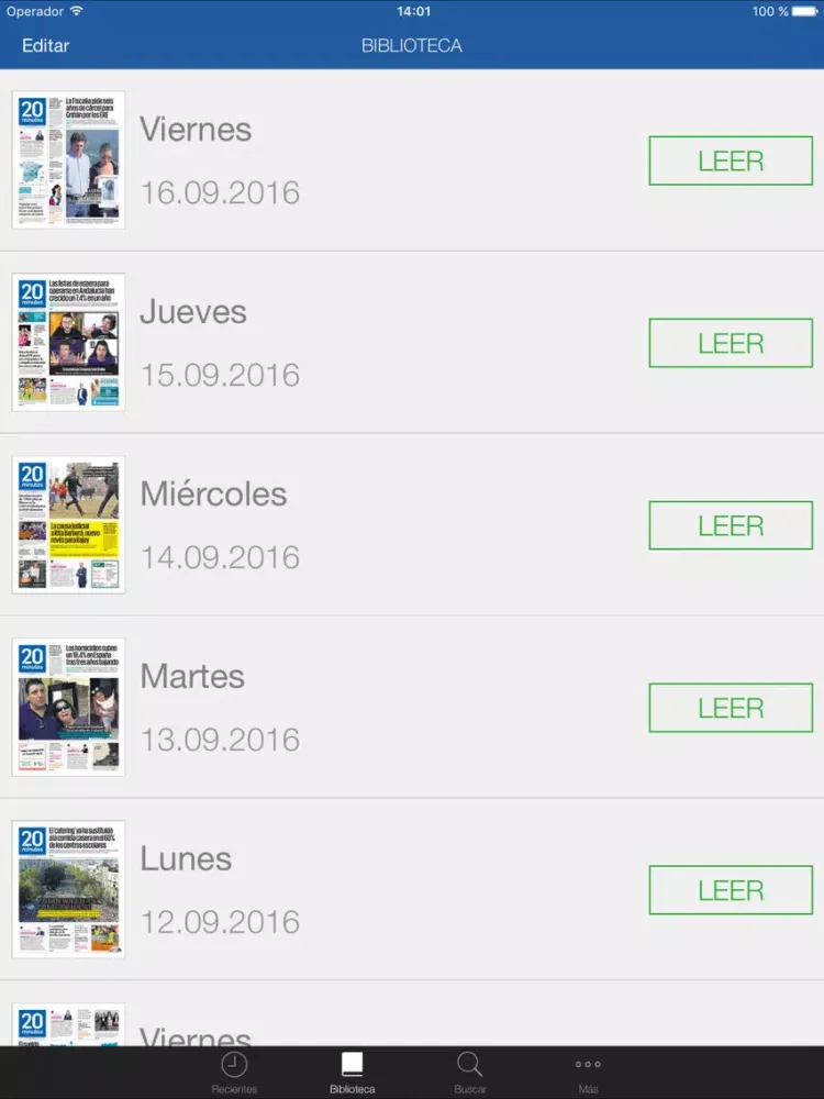 Capturas de pantalla de 20minutos Ed. Impresa Sevilla iPad 