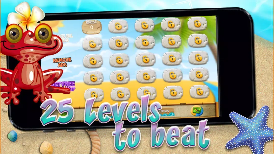 A Beach of Happy Frog & Friends Goes Boom FREE Screenshots