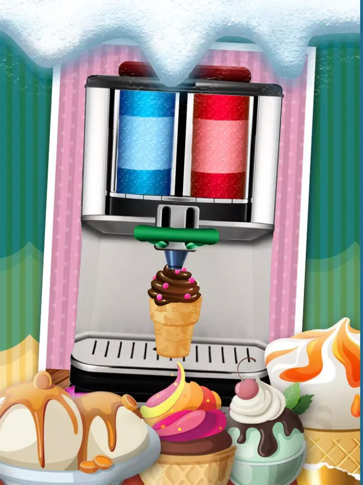 A Amazing Ice Cream Maker Game - Create Cones, Sundaes & Sweet Icy Sandwiches Shop iPad  Ekran Görüntüleri