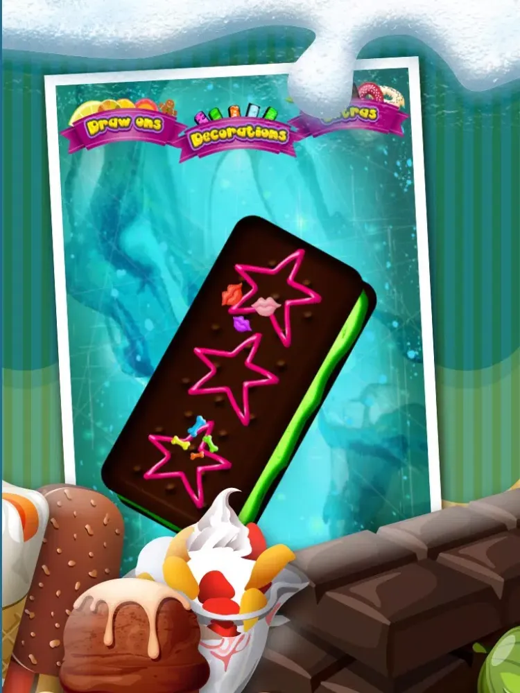 A Amazing Ice Cream Maker Game - Create Cones, Sundaes & Sweet Icy Sandwiches Shop iPad  Ekran Görüntüleri
