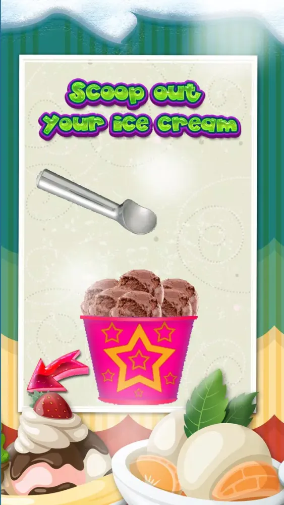 A Amazing Ice Cream Maker Game - Create Cones, Sundaes & Sweet Icy Sandwiches Shop Ekran Görüntüleri