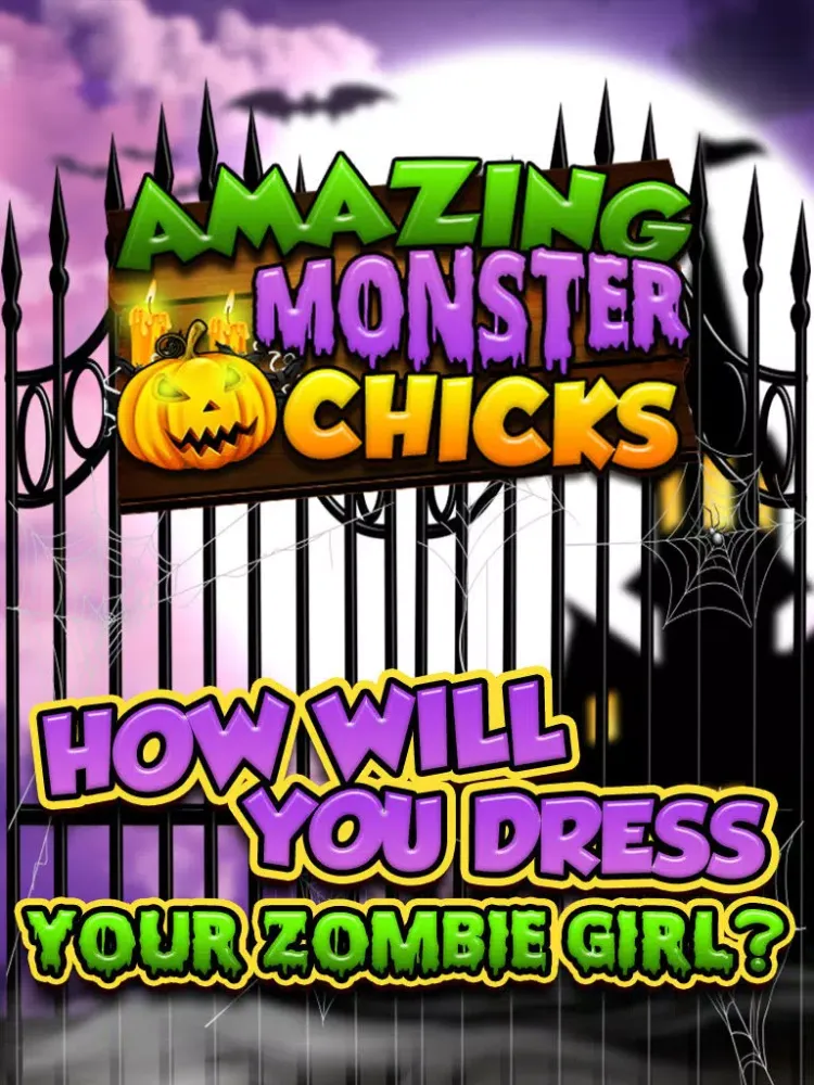 Capturas de tela do A Monster Chickz Spooky Dress-Up Make-Over - Free Salon Games for Girls iPad 