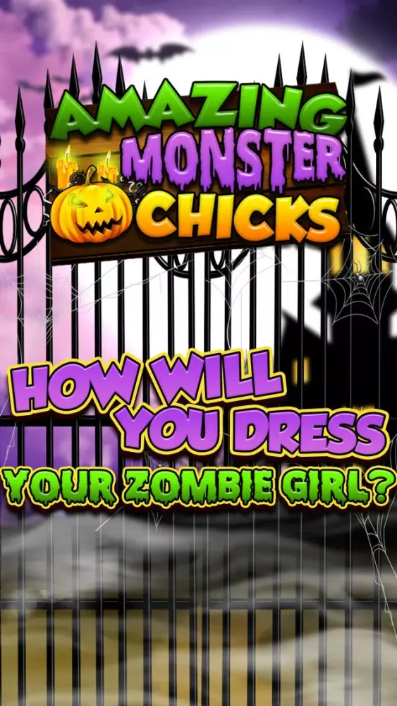 Capturas de tela do A Monster Chickz Spooky Dress-Up Make-Over - Free Salon Games for Girls