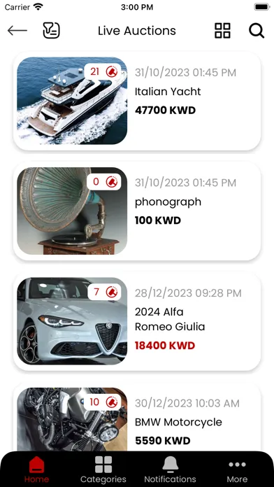 Capturas de pantalla de Gulf Auctions / مزادات الخليج