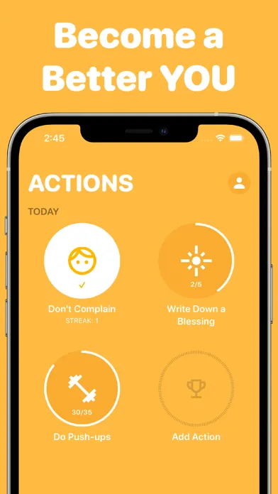 Capturas de pantalla de achvmnts | habits and goals