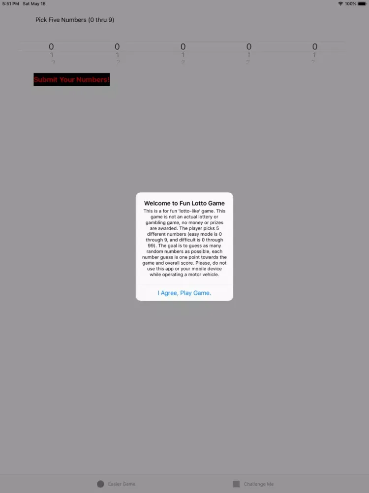 Capturas de pantalla de Fun Lotto Game iPad 