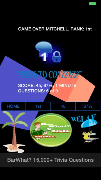 BarWhat? 15000+ Trivia Game 스크린샷