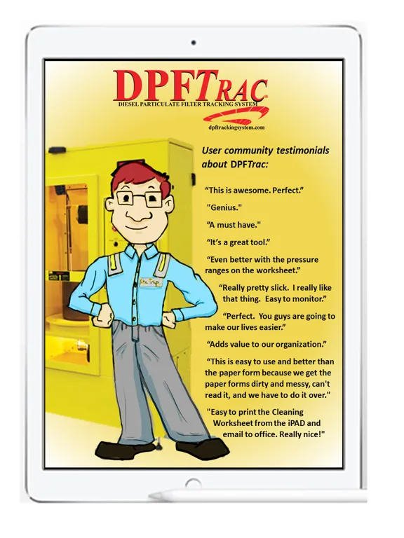 DPFTrac DPF Tracking System iPad  스크린샷