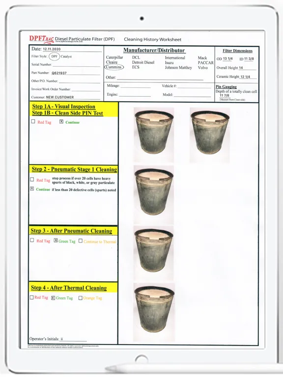 DPFTrac DPF Tracking System iPad  스크린샷
