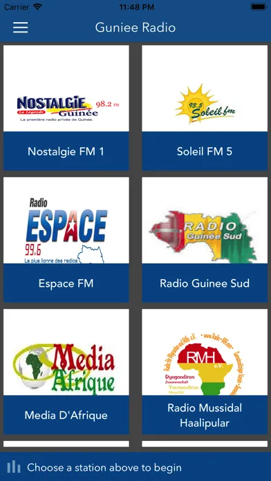 Guinee Radio Ekran Görüntüleri