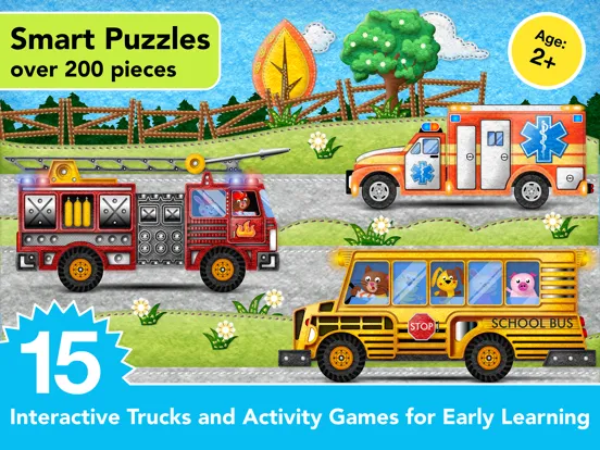 Captures d'écran de Kids Vehicles Fire Truck games iPad 