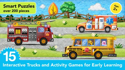 Captures d'écran de Kids Vehicles Fire Truck games