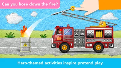 Captures d'écran de Kids Vehicles Fire Truck games