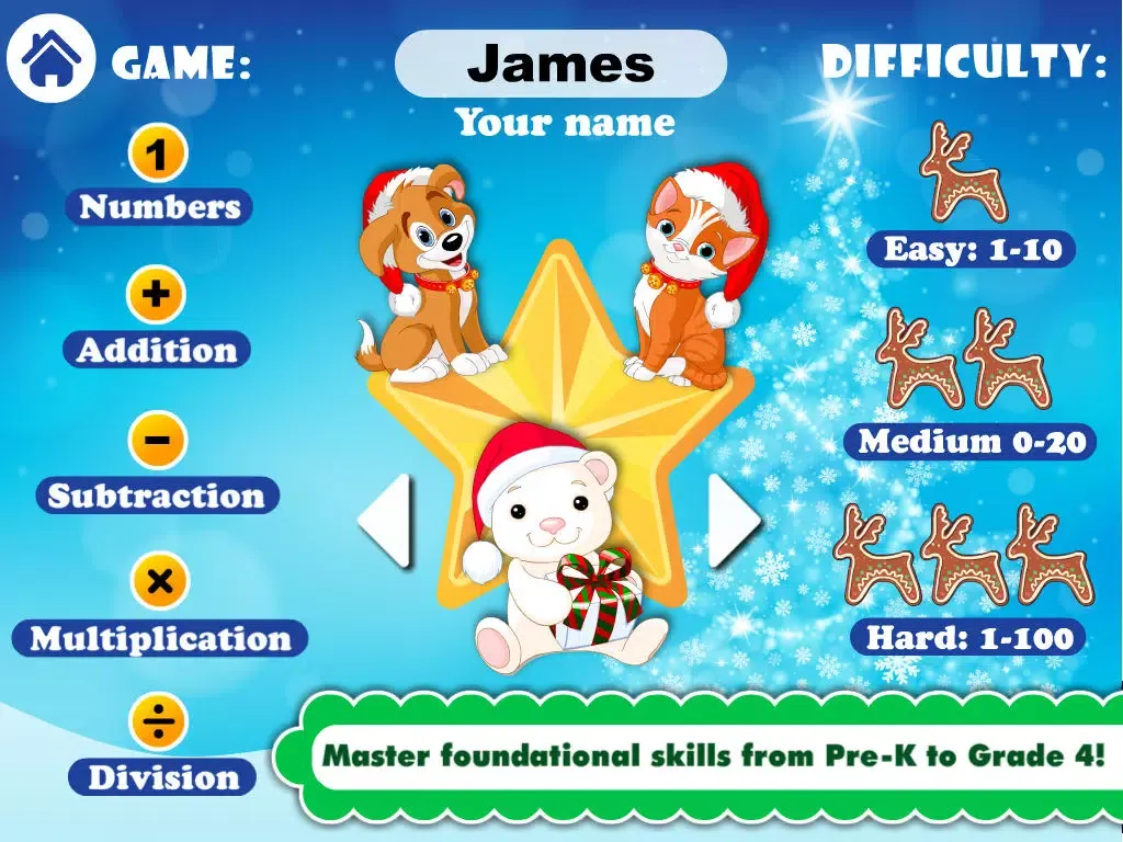 Adventure Basic School Math · Math Drills Challenge, Math Bingo, Catch Starfall and More - Learning Games (Numbers, Addition, Subtraction, Multiplication and Division) for Kids: Preschool, Kindergarten, Grade 1, 2, 3 and 4 by Abby Monkey® iPad Screenshots