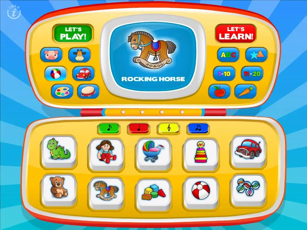Magic Laptop Preschool All-In-One • Activity Kids Learning Toy Phone - TeachMe Farm and Zoo Animals, Colors, Shapes, Letters, Numbers, Vehicles, Alphabet, Toys, Fruits - Games for Baby, Toddler and Preschool Children by Abby Monkey® iPad Screenshots