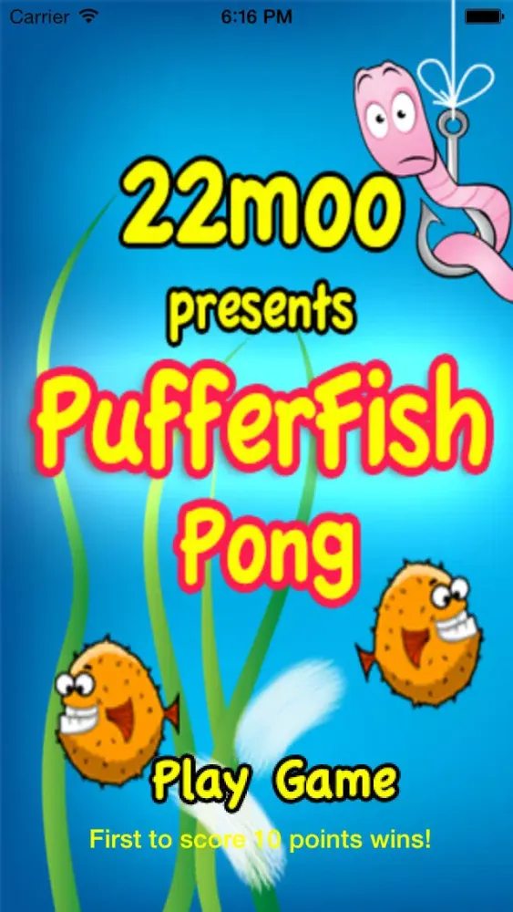 Capturas de tela do Pufferfish Pong FREE