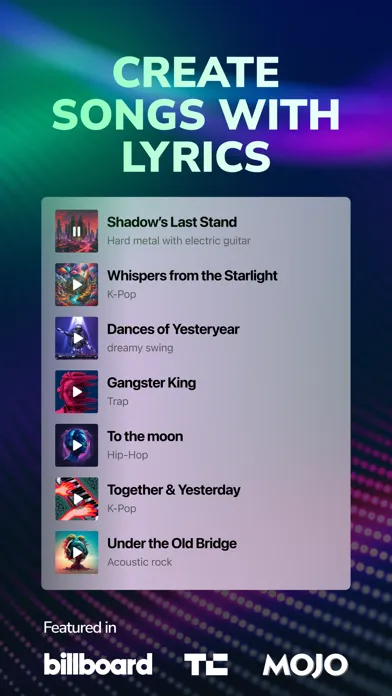 AI Song Generator - Songz 스크린샷