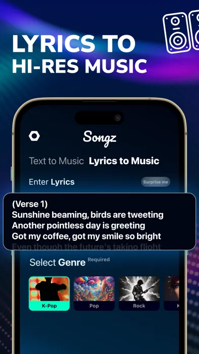 AI Song Generator - Songz 스크린샷