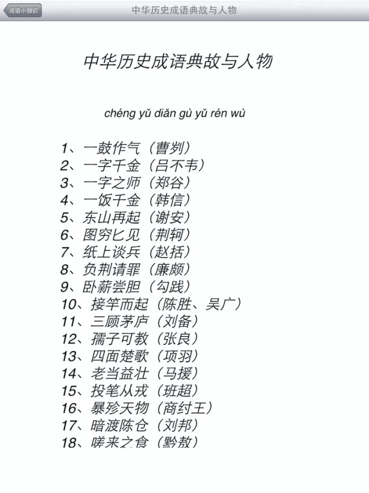 Скриншоты Chinese Classical Idioms iPad 