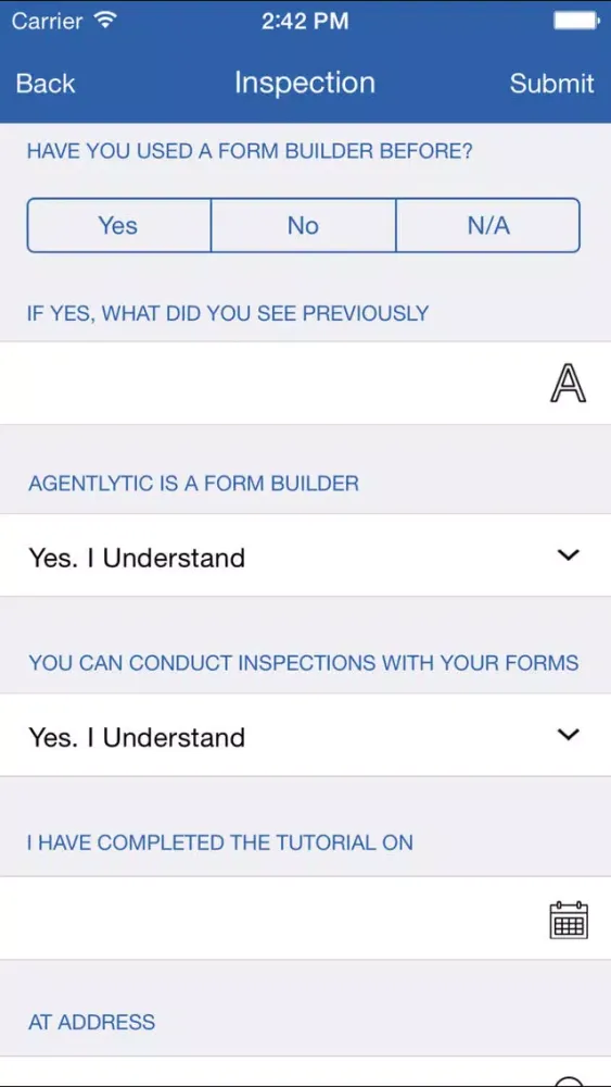 Agentlytic One: Customizable Outdoor Inspections forms and checklist Screenshots
