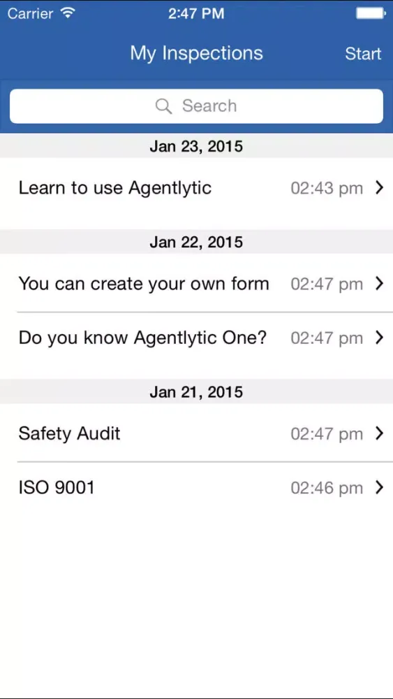 Agentlytic One: Customizable Outdoor Inspections forms and checklist Screenshots