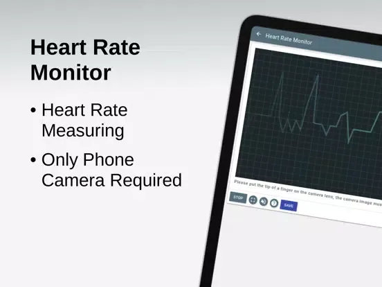 Tangkapan layar Heart Rate Monitor iPad 