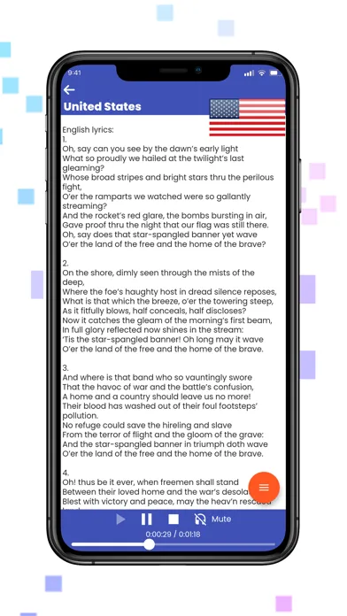 Captures d'écran de National Anthem