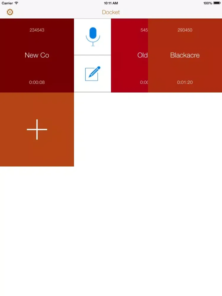 Скриншоты Docket Time Tracking iPad 