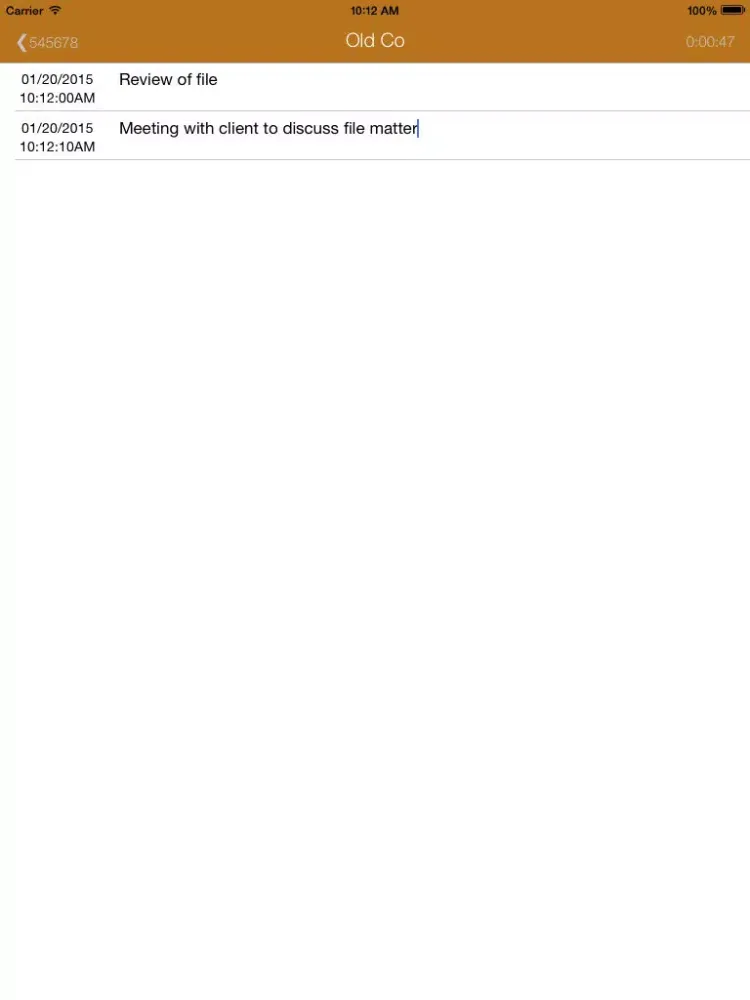 Скриншоты Docket Time Tracking iPad 