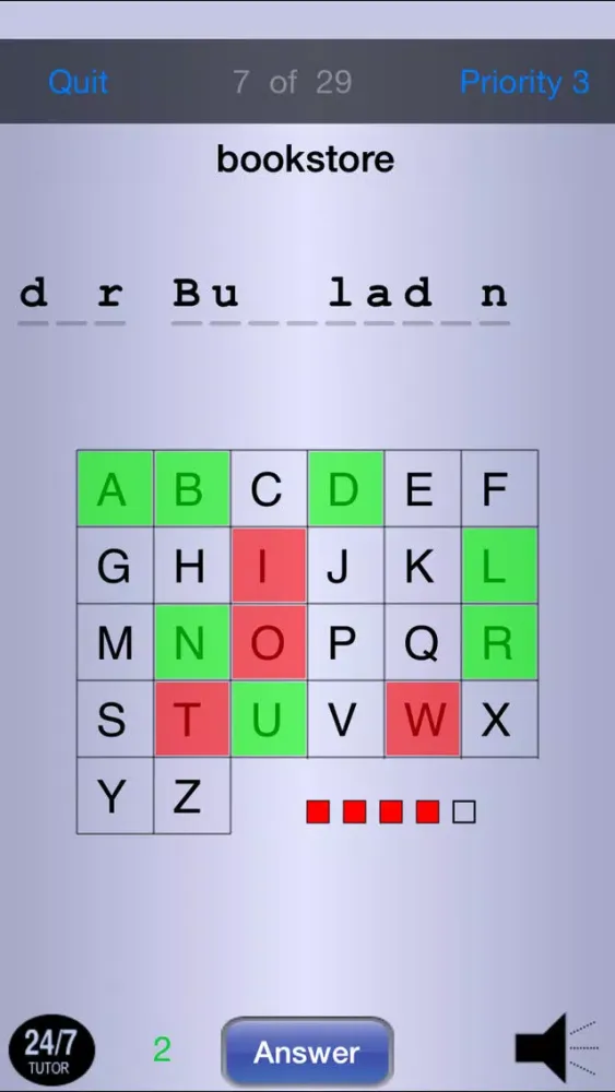 Capturas de pantalla de German Vocabulary 24/7 Language Learning